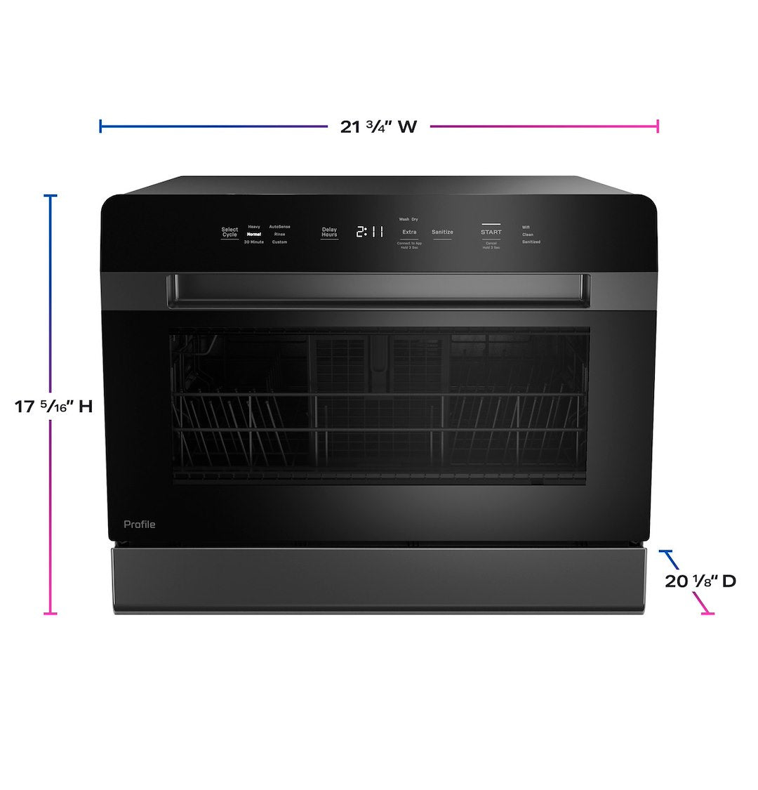 GE Appliance Built-In Wi-Fi Powered By SmartHQ™ Dishwasher PZF560HGWBB - Profile Energy Star Smart Comp