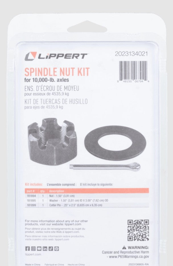 Lippert Comp 2023134021 Trailer Spindle Nut