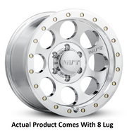 M.T. Wheel Modern Low Profile Cap Design 274557 - 17X9 8X170 MT Classic Pro Polishe