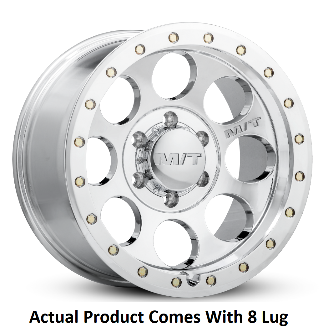 M.T. Wheel Modern Low Profile Cap Design 274557 - 17X9 8X170 MT Classic Pro Polishe