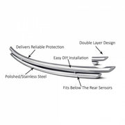 Black Horse Rust-Free And Corrosion-Resistant Bumper Guard 8HO5SS-DL - Rear
