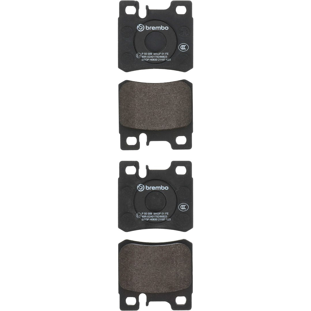 Brembo Premium Low-Met OE Equivalent Pad Brake Pad P50009 - Disc Set