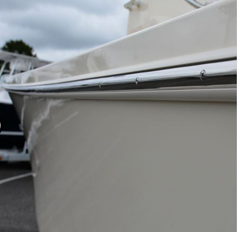 Taco Metals Requires Heat For Radius Forming Boat Rub Rail V21-9659WHC20D - White Rigid Frosty 20
