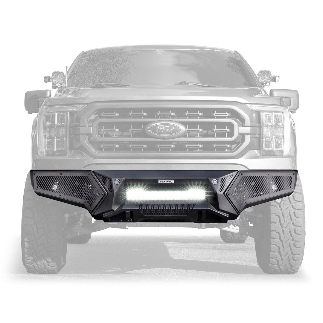 GO Rhino Dual Function Tow Hook Mounts Bumper 343981T - F-150