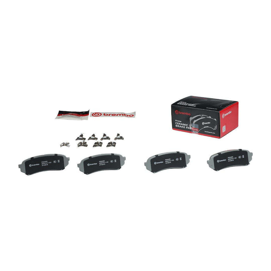 Brembo Premium Low-Met OE Equivalent Pad Brake Pad P83049N - Disc Set