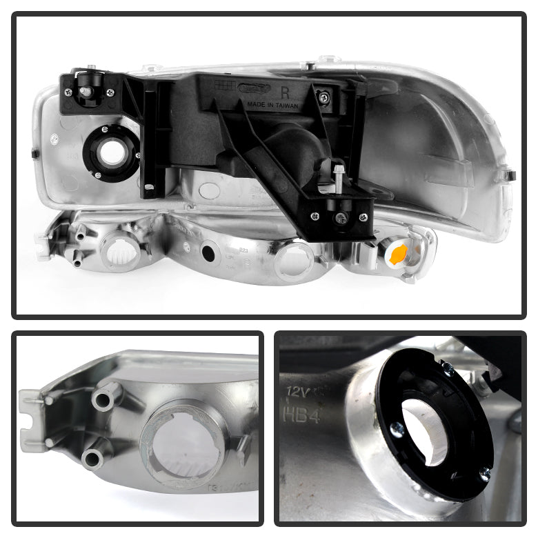 Spyder Easy To Install Headlight Assembly 9027345 - Gmc Sierra 99-06 Yukon