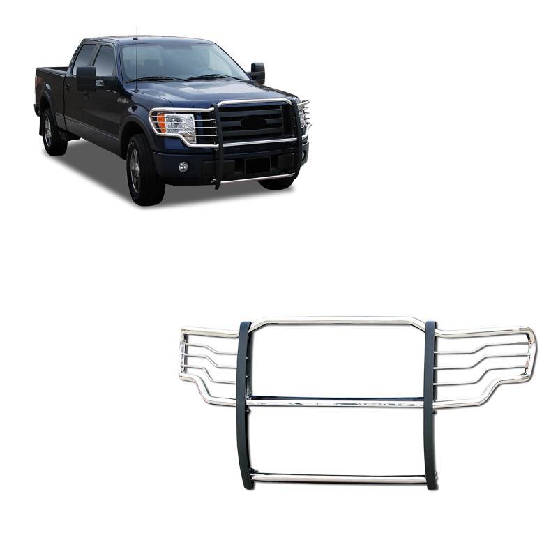 Black Horse No Drill Mounting Grille Guard 17FP30MSS - 2009-2014 Ford F-150 Guard-G