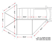 Ironman 4X4 Built For Harsh Conditions Awning Iawn270L045Buxl - XL Deltawing 270 Lhs Unsup