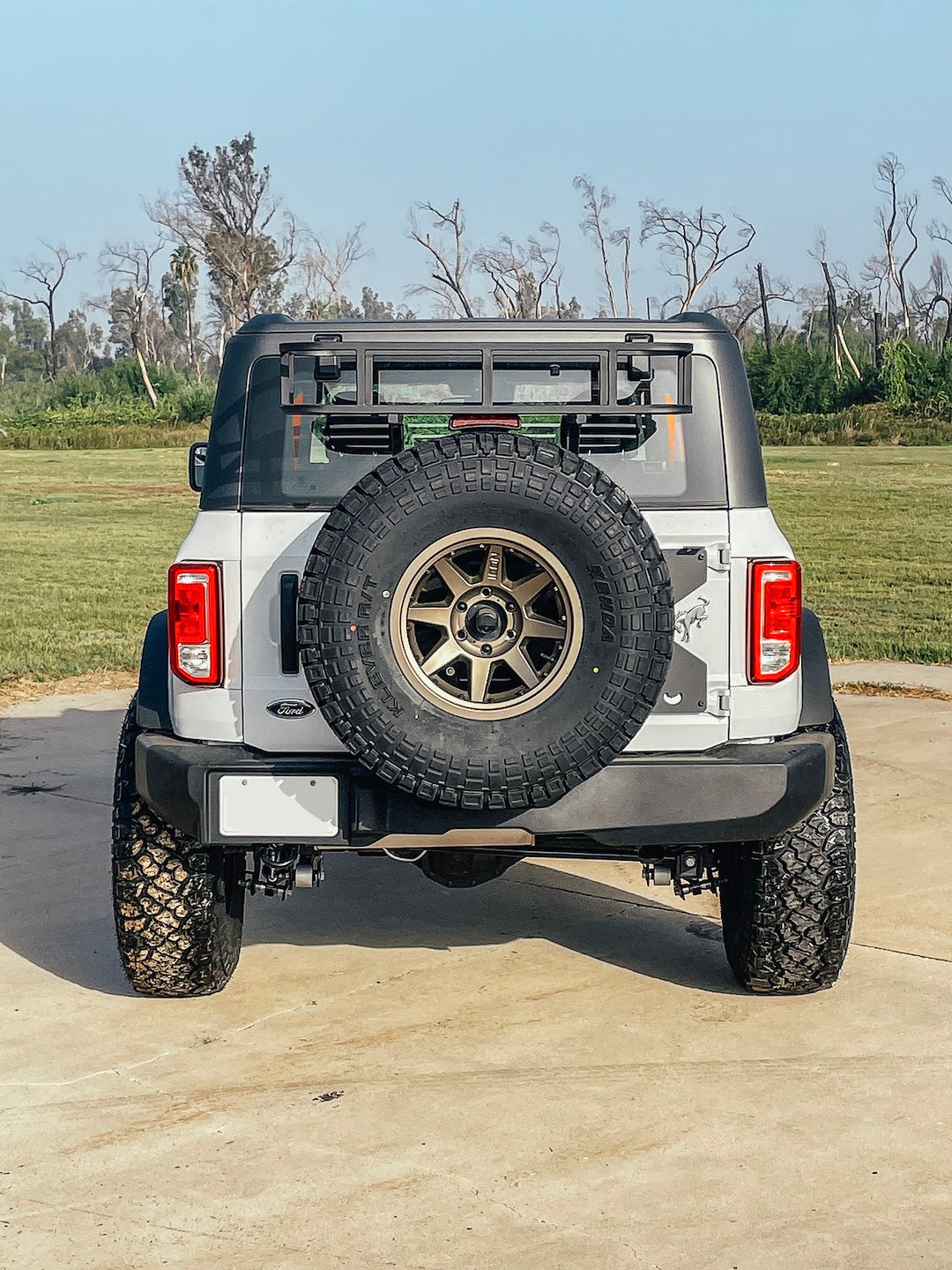 Advanced ACC Provides Long Lasting Durability Cargo Carrier - Spare Tire Mount 49001525 - Bronco Trail Rack