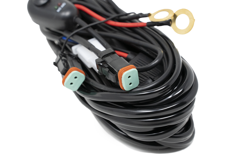 Cali Raised Illuminated LED Rocker Switch Driving/ Fog Light Wiring Harness CR2443 - Double Connecting
