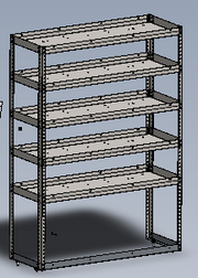 Masterack 027543KP Open-Ended Shelving Modules - End Module 60X43X16