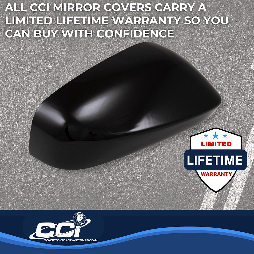 Coast2Coast Limited Lifetime Warranty Exterior Mirror Cover MC67557Black - Black MC 24-26 Toyota Tacoma TS MC67557BLK