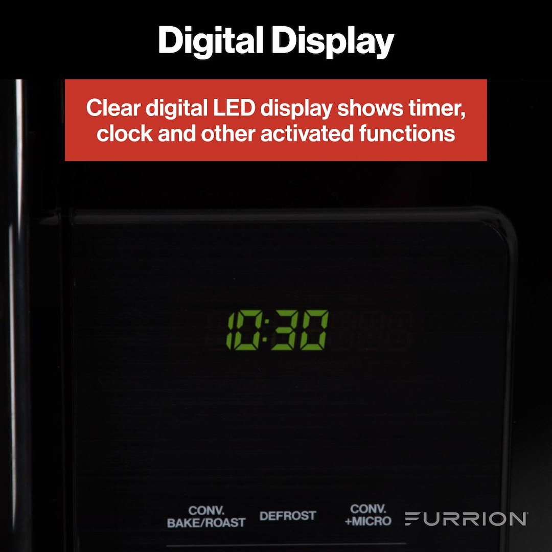 Furrion LLC Auto-Cooking Menu Microwave Oven FMCM15A-BL - Over-THE-Range Convection