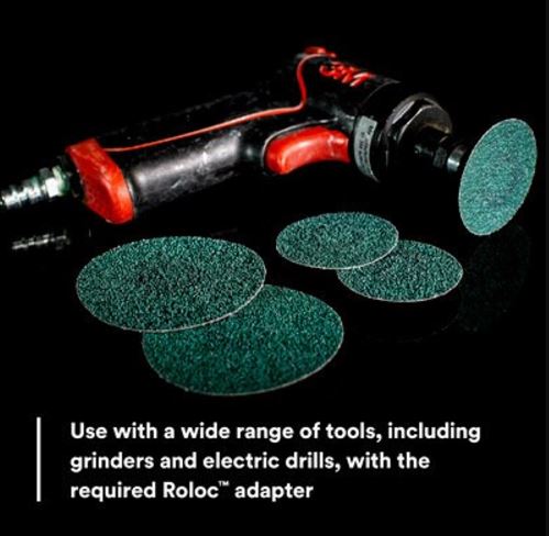 3M No Supplier Warranty Grinding Disc 36526 - Green Corps Roloc 36526