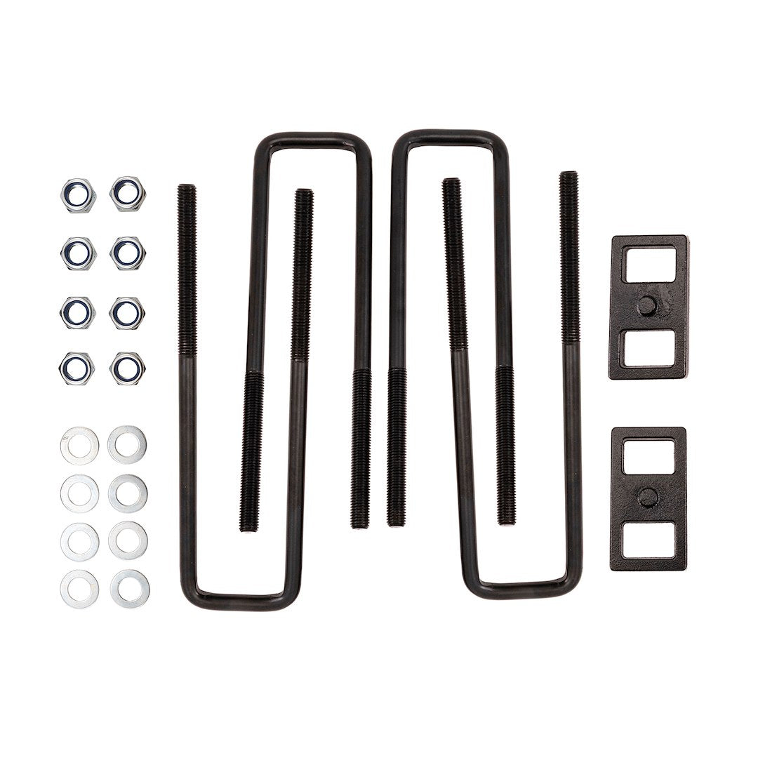 Suspens PRO Includes U-Bolts Leaf Spring Block Kit BUG04 - Ubolt GM 3500HD