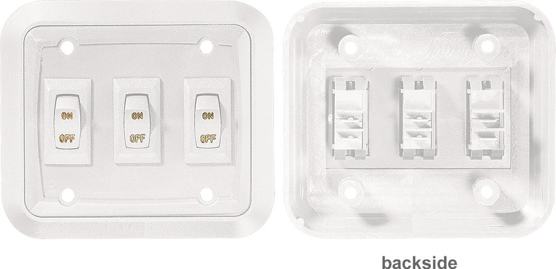 RV Designer S661 - White Wallplateswitch Triple