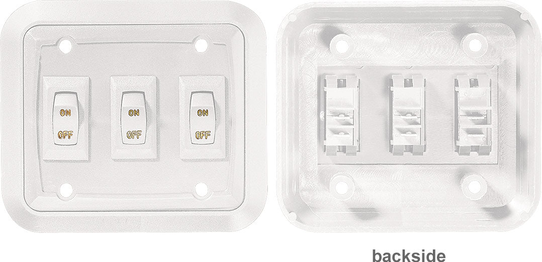 RV Designer S661 - White Wallplateswitch Triple
