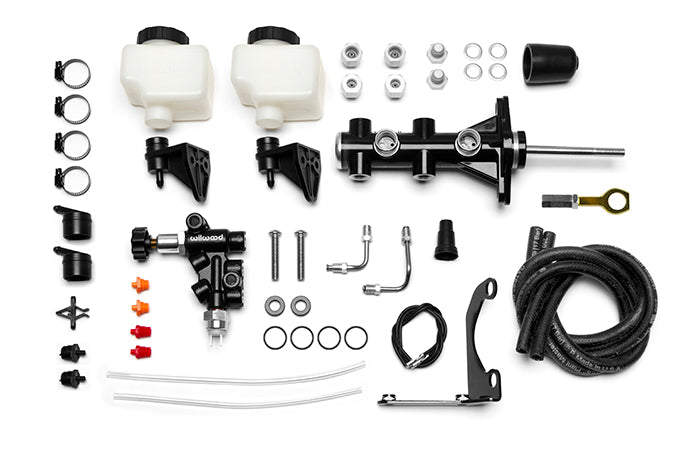 Wilwood Rust-Free Performance Brake Master Cylinder 261-15493-BK - Kit Remote Tandem 15 16 Mustang