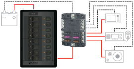 Blue SEA No Supplier Warranty Fuse Block 5031-BSS - Stblade 12Circ GND