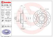Brembo 0891361XC02 Brake Rotor