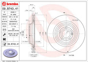 Brembo Components Not Hazardous To Health Brake Rotor 09B74341C02 - Disc