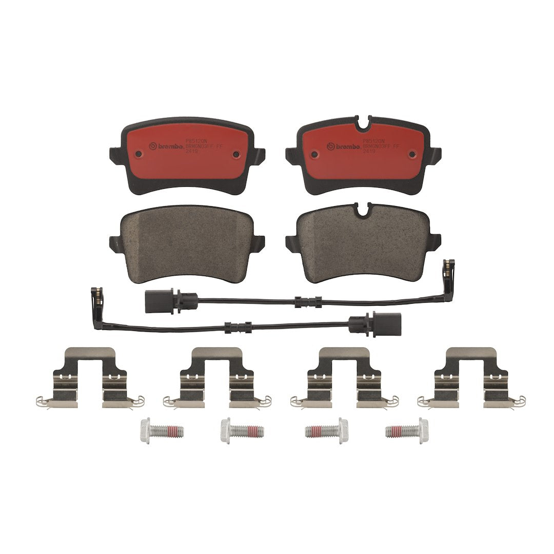 Brembo Premium Low-Met OE Equivalent Pad Brake Pad P85120N - Disc Set
