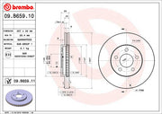 Brembo Components Not Hazardous To Health Brake Rotor 09B65911C02 - Disc