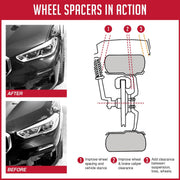 Revolution Increased Stability And Handling Wheel Adapter 6550-6550H-E106 - 6061 Billet Alum