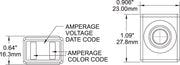 Blue SEA Color Coded For Each Amperage Fuse 5189-BSS - Terminal 250A