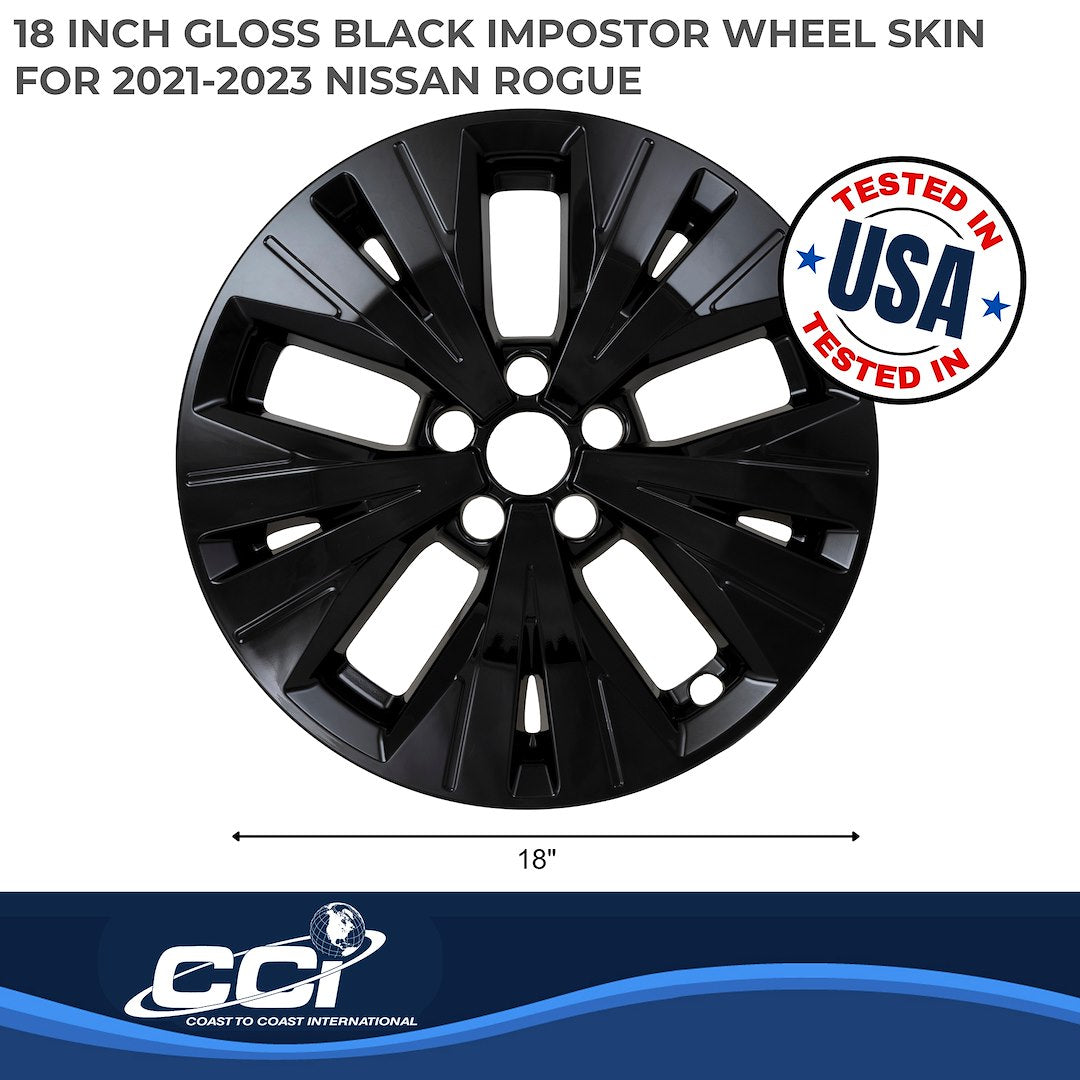 Coast2Coast Limited Lifetime Warranty Wheel Skin Iwcimp503Black - Imp 21-23 Rogue GL BK 18 10 Spk IWCIMP503BLK