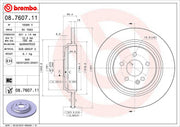 Brembo Components Not Hazardous To Health Brake Rotor 08760711C02 - Disc