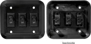 RV Designer S660 - Black Wallplateswitch Triple