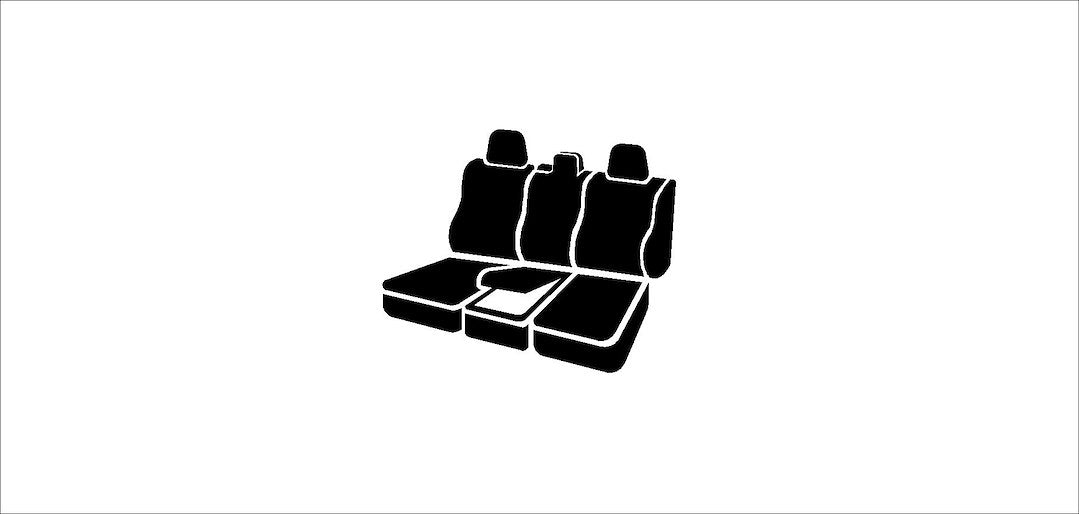 FIA Face Fabric Water Repellent Seat Cover SL69-45 Black/Black - Frt 40 20 40 Ram 1500 19 SL69-45 BLK/BLK