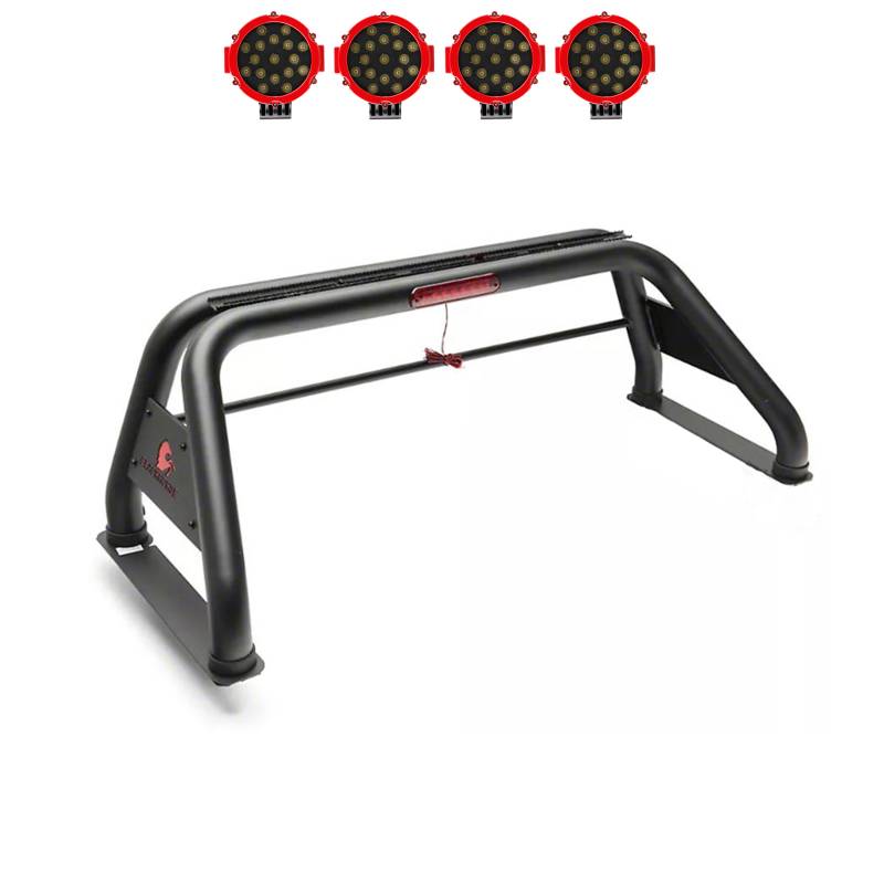 Black Horse Patent Approved Truck Bed Bar RB001BK-PLR - Classic Roll Kit