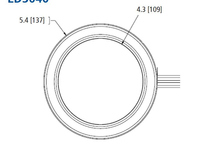 Ecco Elect Ultrasonically Sealed Housing Warning Light ED3040AW - Directional Round STTR-Warning