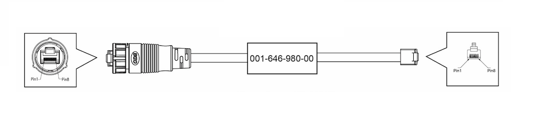 Furuno Offering Quality Design Ethernet Cable 001-646-980-00 - Cbl Assy FRU-RZWPNWP-005G