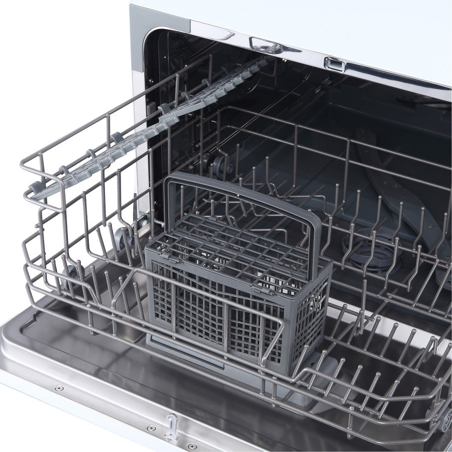 Magic Chef Easy To Read LED Display Dishwasher MCSCD6W5 - Place Setting Countertop Dishwash