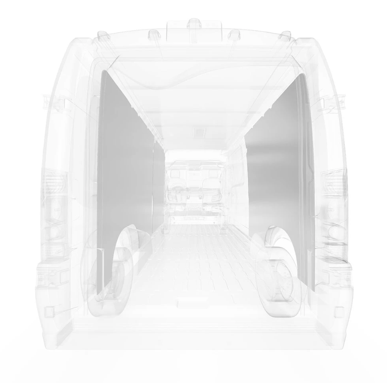 Legend Fleet Precision Cut Van Wall Liner 654-114-2613.J - Gray Prom 159EXT Shr DTWL-Gray-4PC