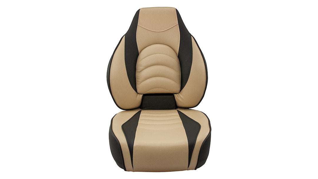 Springfield Grandeur Vinyl Boat Seat 1041684-1 - Tan Fish Pro Char