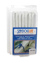 SEA DOG No Supplier Warranty Dock Line 302110015WH-1 - Double Braided Nylon