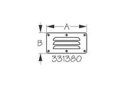 SEA DOG Made In USA Boat Vent Cover 331380 - Stainless Louvered