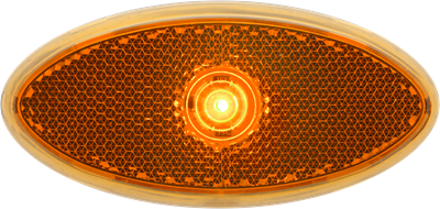 Optronics Hard Wired Connection Clearance Light MCL0030ABB - Led 2X4 Amb Rflx Blckbase Hardw