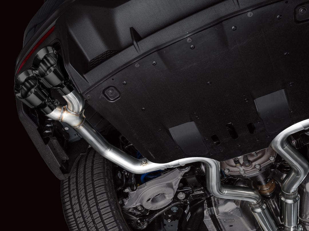 AWE No Check Engine Light Guaranteed Exhaust System Kit 3020-43375 - Track Edition S650