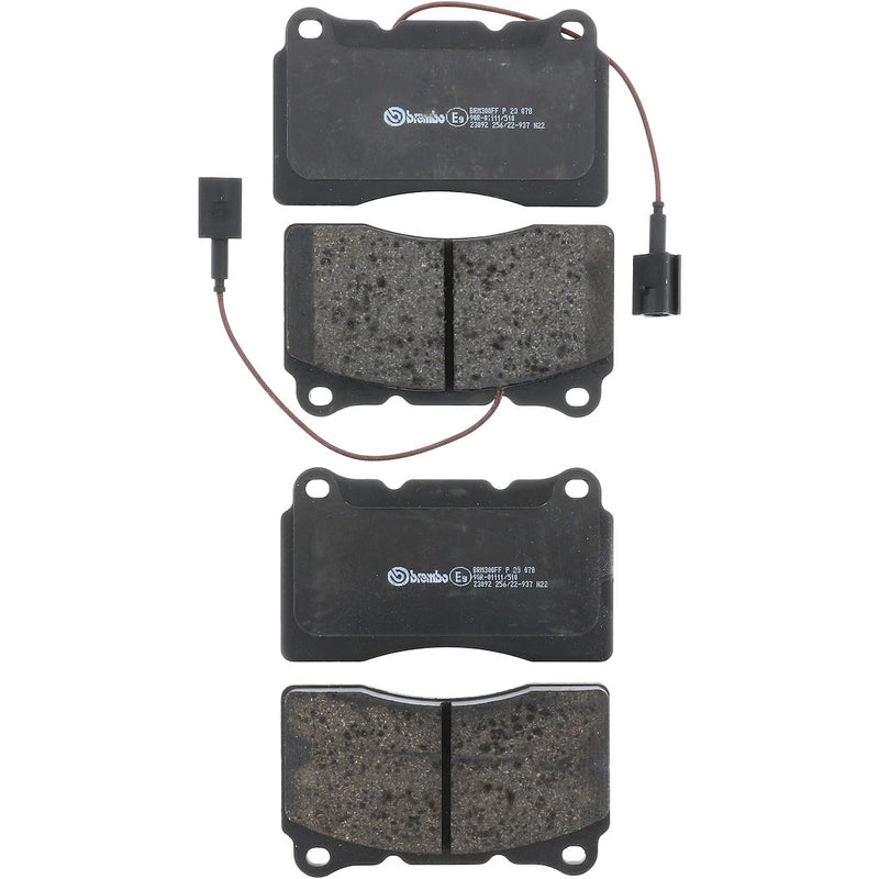 Brembo Premium Low-Met OE Equivalent Pad Brake Pad P23078 - Disc Set