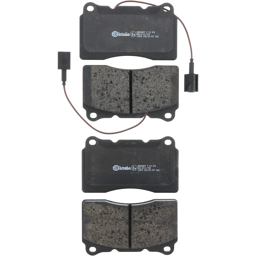 Brembo Premium Low-Met OE Equivalent Pad Brake Pad P23078 - Disc Set