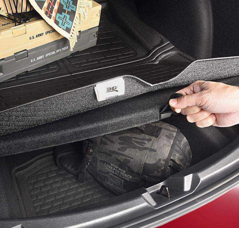 3D Mats/U-AC M1HY1341309 Cargo Area Liner - Black