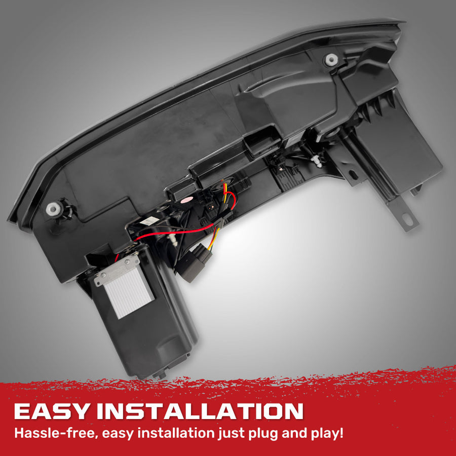 Recon Access SAE And DOT-Compliant Tail Light Assembly 264289BK - Toyota Tundra 22-24 Led Lights