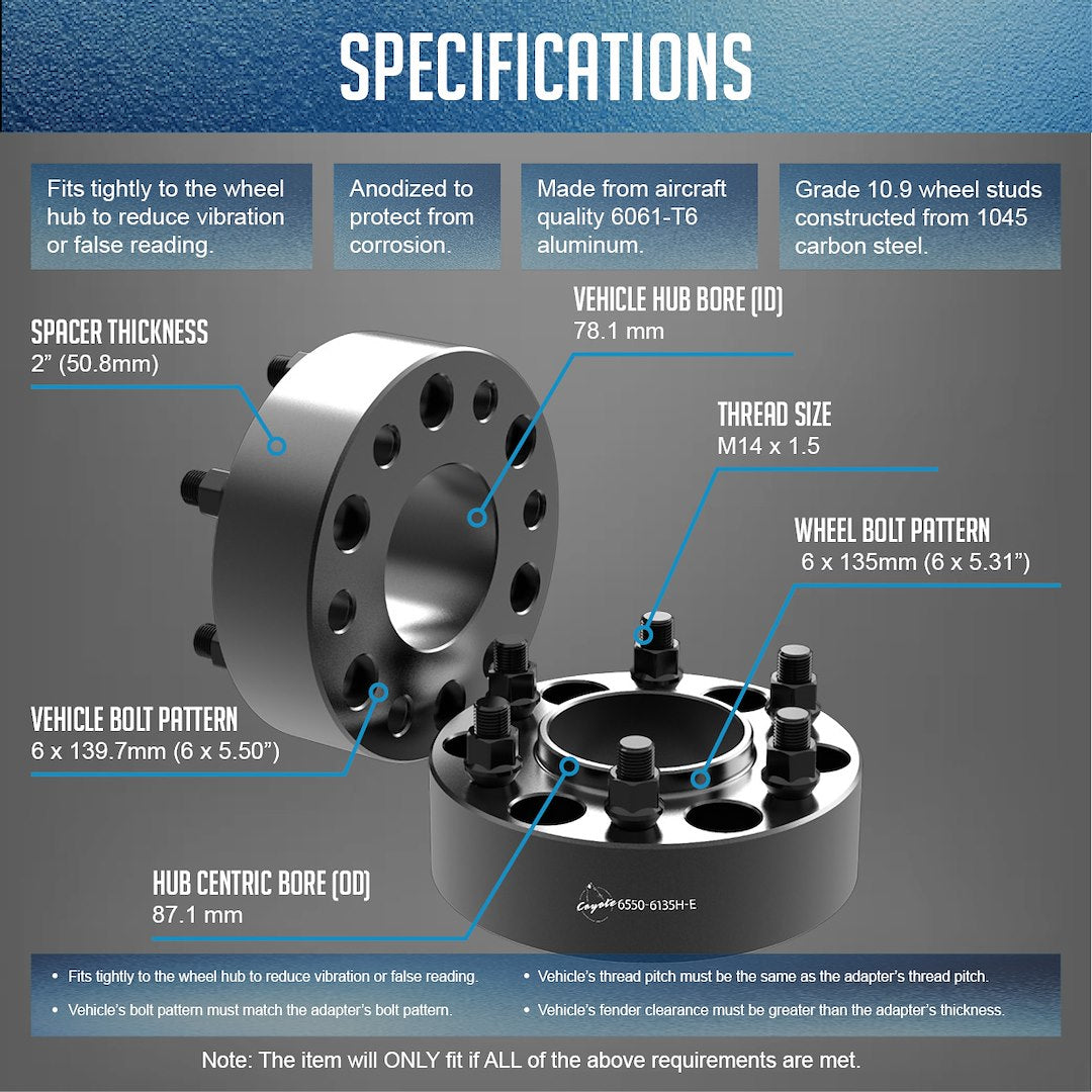 Revolution 6550-6135H-E.2 Wheel Adapter