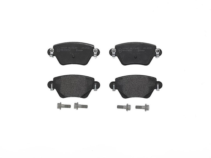 Brembo Premium Low-Met OE Equivalent Pad Brake Pad P24059 - Disc Set