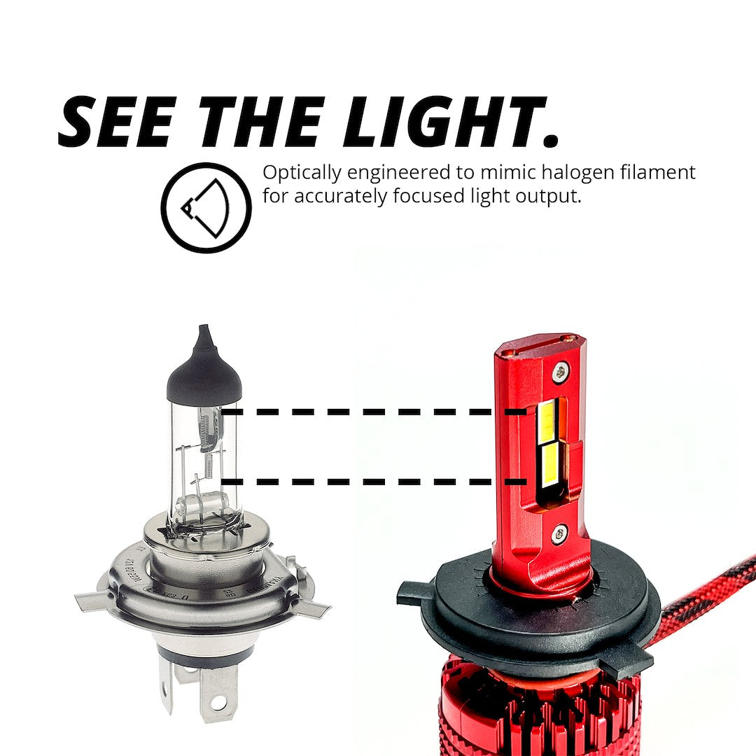 XK Glow Easy Plug And Play Installation Headlight Conversion Kit XK045006-9004 - 9004 Premier Ser Led Bulb